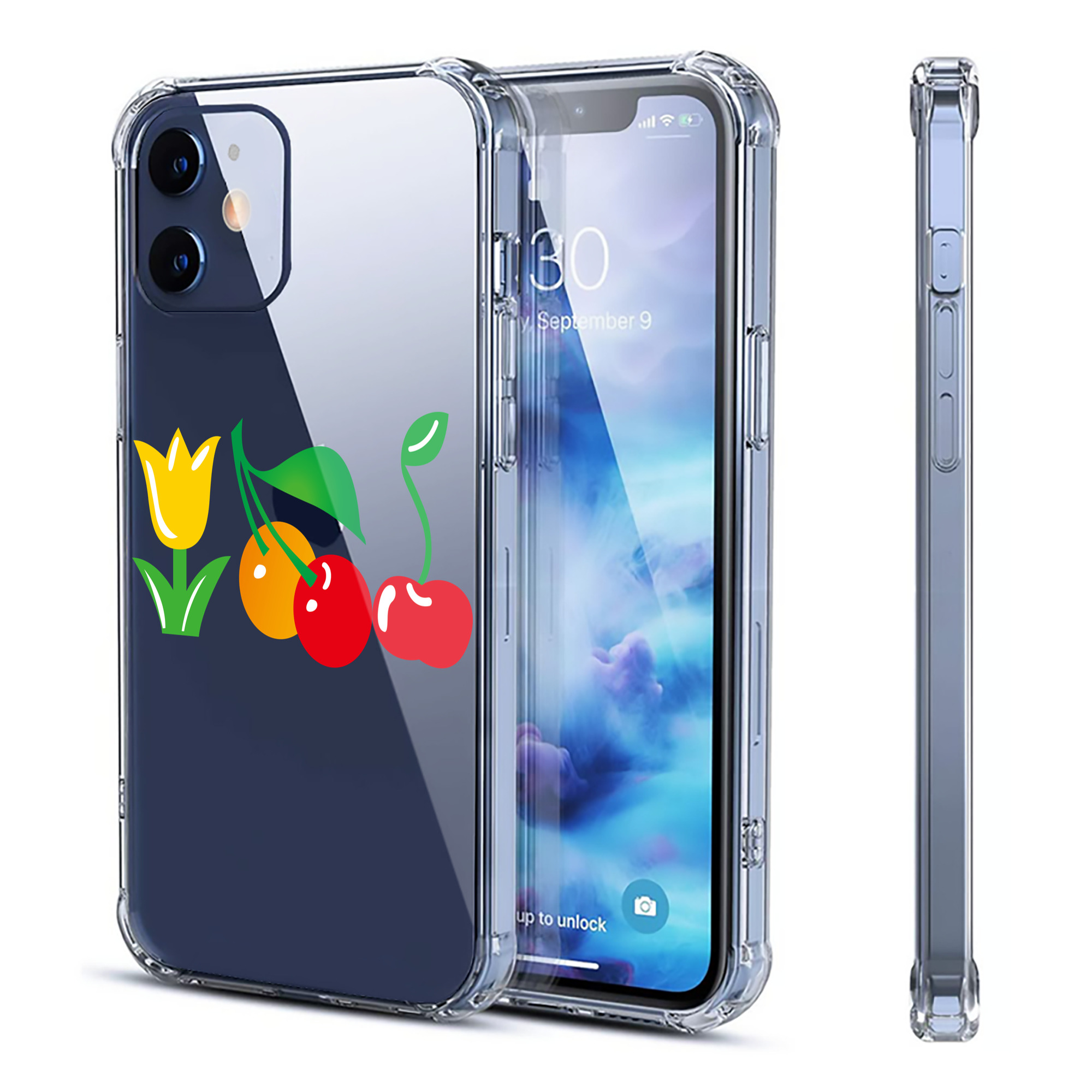 （画像用） Hello Kitty ハローキティ 【iPhone 12シリーズ対応】透明スマホケース（クリアソフトケース）